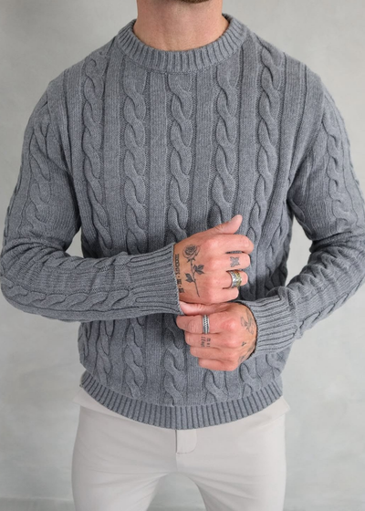 The Cable Knit Crewneck Sweater