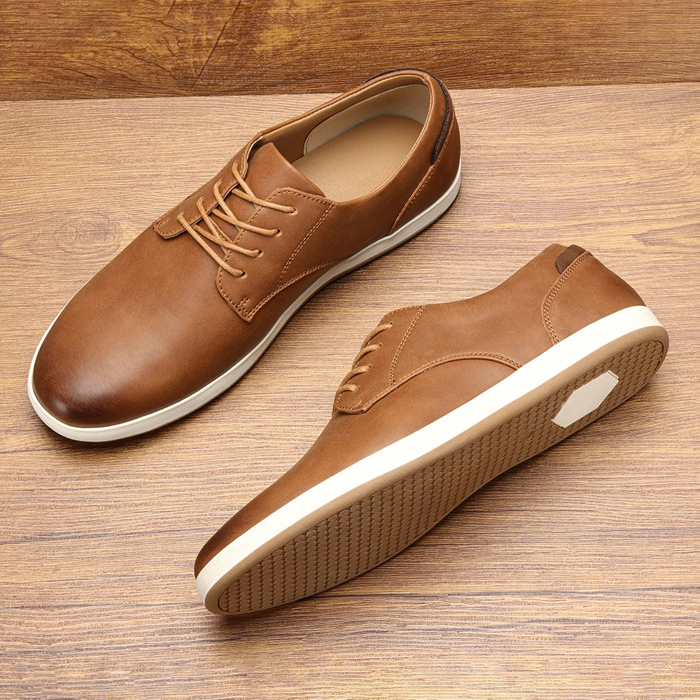 Men's 2025 Fashion Leather Sneakers