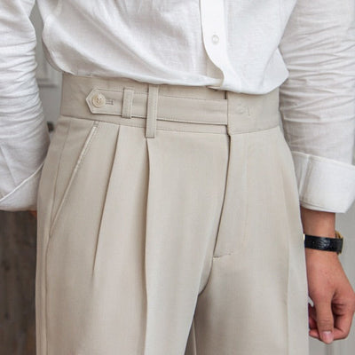 Venice Tailored Trousers in Beige