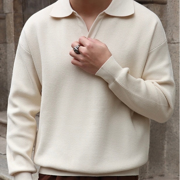 Vannes V-Neck Polo Sweater