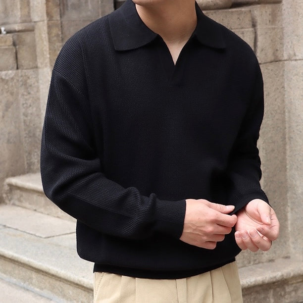 Vannes V-Neck Polo Sweater