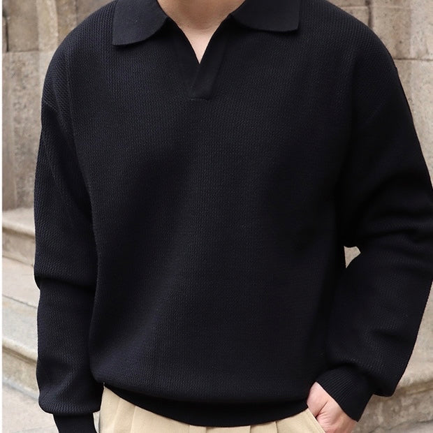 Vannes V-Neck Polo Sweater