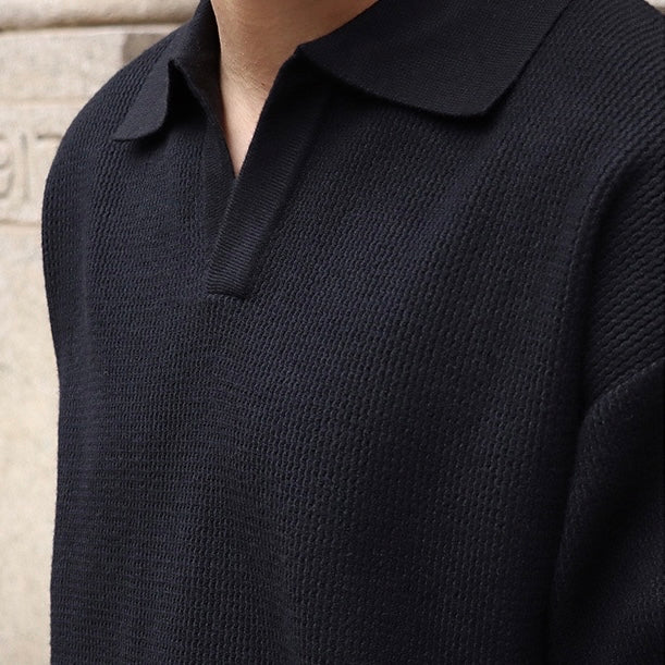 Vannes V-Neck Polo Sweater