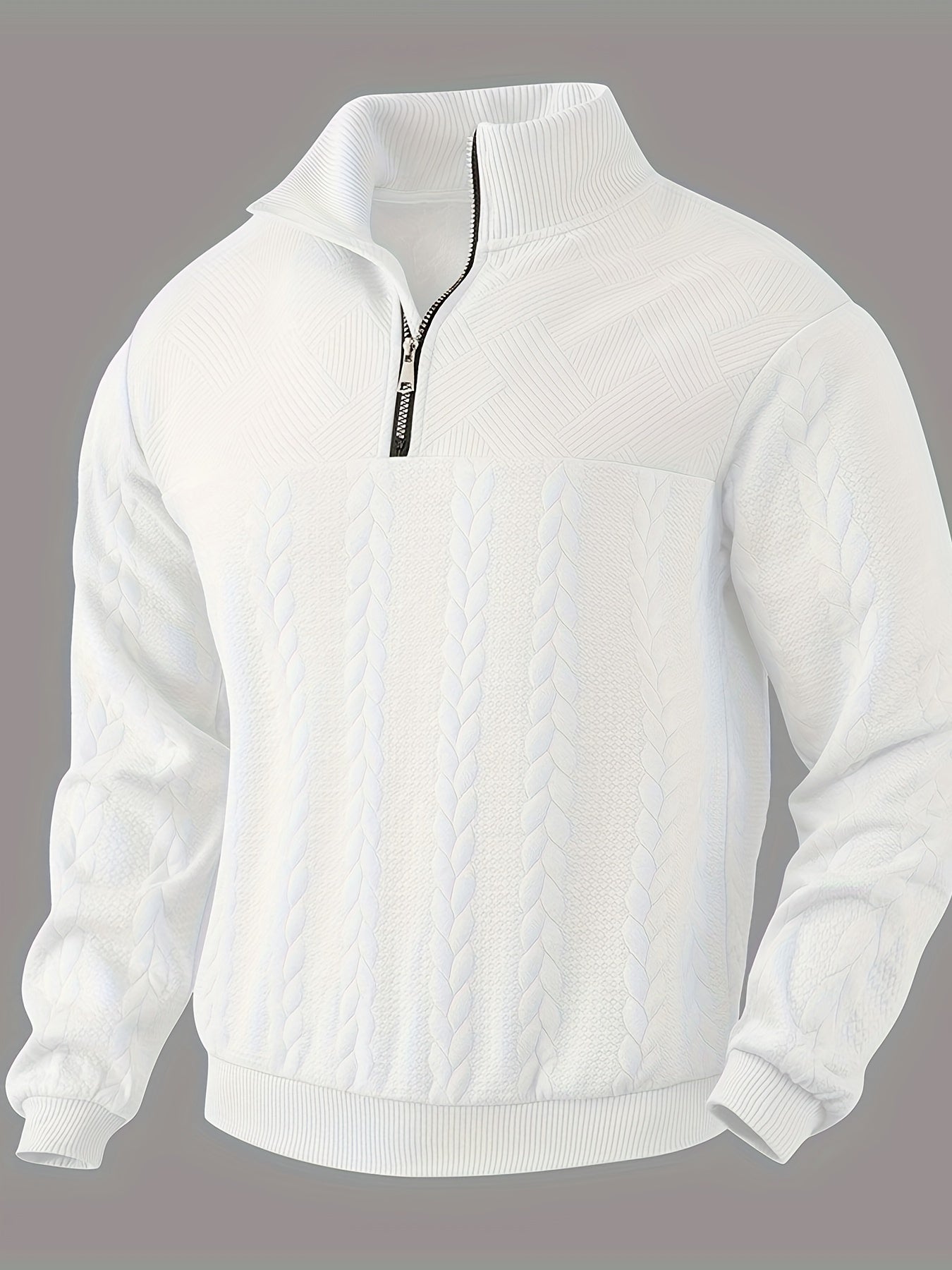 Rafael – Vintage Men's Sweater with Zipper